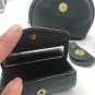 QVC Medallion Vintage Cosmetics MakeUp Bag Emerald Green Lipstick Case Keychain