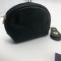 QVC Medallion Vintage Cosmetics MakeUp Bag Emerald Green Lipstick Case Keychain