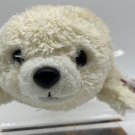 Aurora-Baby Harp Seal Plush 9" White Stuffed Animal Toy New W Tags