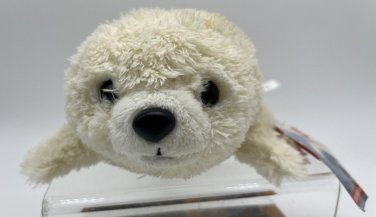 Aurora-Baby Harp Seal Plush 9" White Stuffed Animal Toy New W Tags