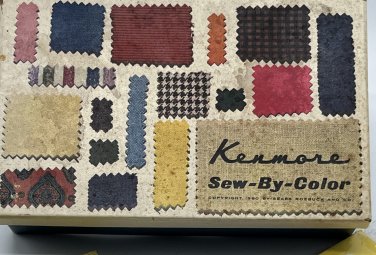 KENMORE SEW BY COLOR 1960 SEWING MACHINE ACCESSORIES & INSTRUCTION BOOK