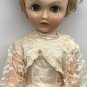 19â Vintage 1950âs Rubber Body BRIDE DOLL w/Satin Bridal Gown