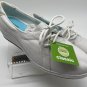 Womens Sz 8 white Canvas Grasshopper Wedge Shoes Chamille