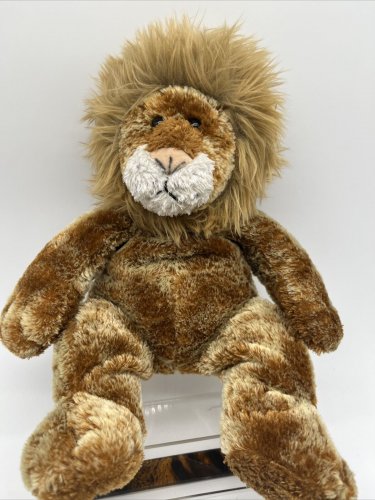 Lion Plush Sitting Stuffed Animal Toy Sitting by Sesil Toy Co. 12&acirc;�� Vintage Korea