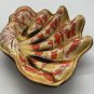 Treasure Craft Clam Shell Ashtray Dish No. 6 Orange Swirl Sea Shell Trinket