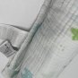 Aden + Anais Baby Blanket Blue Green Hippos White Printed Muslin Swaddle 45x47