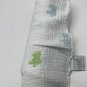 Aden + Anais Baby Blanket Blue Green Hippos White Printed Muslin Swaddle 45x47