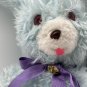 Rare A&L Novelty 17â Blue & White Easter Scruffy Bunny Rabbit Plush CUTE