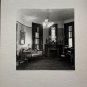 PHOTOGRAPH SITTING ROOM, FIREPLACE, SETEE STAIN GLASS WINDOW PIANO PHONOGRAPH