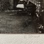 PHOTOGRAPH SITTING ROOM, FIREPLACE, SETEE STAIN GLASS WINDOW PIANO PHONOGRAPH