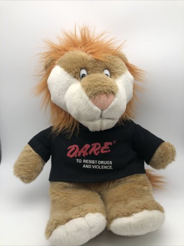 D.A.R.E. America Lion Dare Violence Education Plush Toy Large CLEAN
