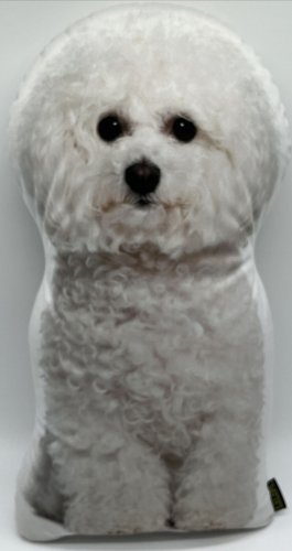 LiLiPi Dog-Shaped Accent Pillow Bichon Frise 19&acirc;�� Double Sided