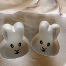 IQ Accessories Melamine Bunny Rabbit Dishes Candy Treat Bowls set of 2