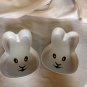 IQ Accessories Melamine Bunny Rabbit Dishes Candy Treat Bowls set of 2
