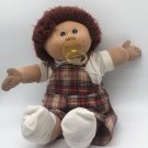 Cabbage Patch Curly Red Hair Boy Original Appalachian Art Green Signed *