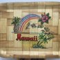 Hawaii Bamboo Pattern Souvenir Serving Tray Platter 16&acirc;��x 12 Tropical Tiki Bar