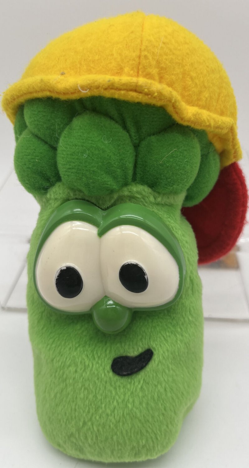 Veggie Tales Junior Jr Asparagus 6" Plush Stuffed Toy Big Idea 1998