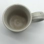 Vintage Clay In Mind Pottery Coffee Cup Mug Hand Thrown Beige Tan Round Handle