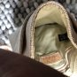 Nine West White Woven Canvas Side Purse