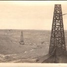 1940s Photo 3.5" x 2.5" Great Plains Terrain Oil Derricks Fields