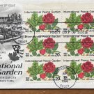 USPS First Day Cover 1982 INT PEACE GARDEN 20c Plate Block Plate Block 6 Stamps