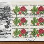 USPS First Day Cover 1982 INT PEACE GARDEN 20c Plate Block Plate Block 6 Stamps
