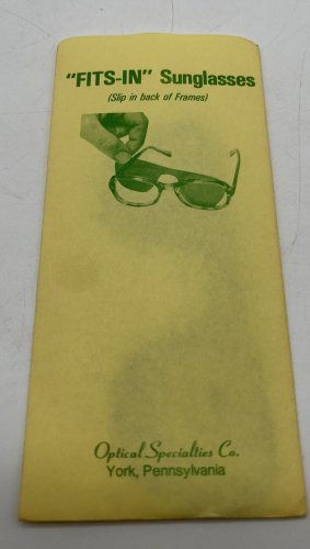 Fits-ins sunglasses by Optical Specialties Co. 4&acirc;�� New Old Stock NOS
