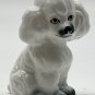 Handmade Bone China White Poodle Dog Figurine 3.5” Made In Taiwan