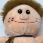Caveman Plush Leopard Outfit 13.5" h Necklace Bead Eyes Toy Works