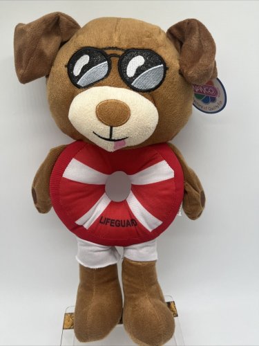 Avalanche Bay Indoor Water Park Lifeguard Plush Dog 14&acirc;�� Nanco Sunglasses