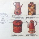 USPS Pennsylvania Toleware Folk Art Stamps (4) First Day Covers April 19, 1979