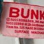 Vintage Russ Berrie Bunky Christmas Bear Plush Stuffed Animal Brown Green Korea