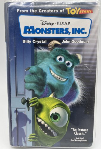 Disney - Pixar Monsters, Inc.  2002 [VHS] Blue Tape Inner Graphics