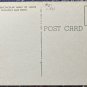 USPS Chicago IL Skyline At Night, Vintage Linen Postcard Circa 1950s