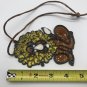 Handmade Lion Glass Sun Catcher Window Art Makit & Bakit Gold Mane 5â