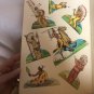 Lowe Coloring Book Indians Punchouts Stand-Ups & 1963 paper dolls unused SCARCE!