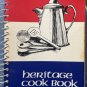 Freeport Journal-Standard Heritage Cookbook 1976 Signed Olga Gize Carlile Spiral