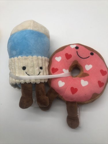 Frankford Donut Let Me Go Plush Toy Milk Cup and Donut 9&acirc;�� CLEAN