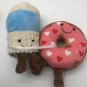 Frankford Donut Let Me Go Plush Toy Milk Cup and Donut 9&acirc;�� CLEAN