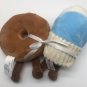 Frankford Donut Let Me Go Plush Toy Milk Cup and Donut 9&acirc;�� CLEAN