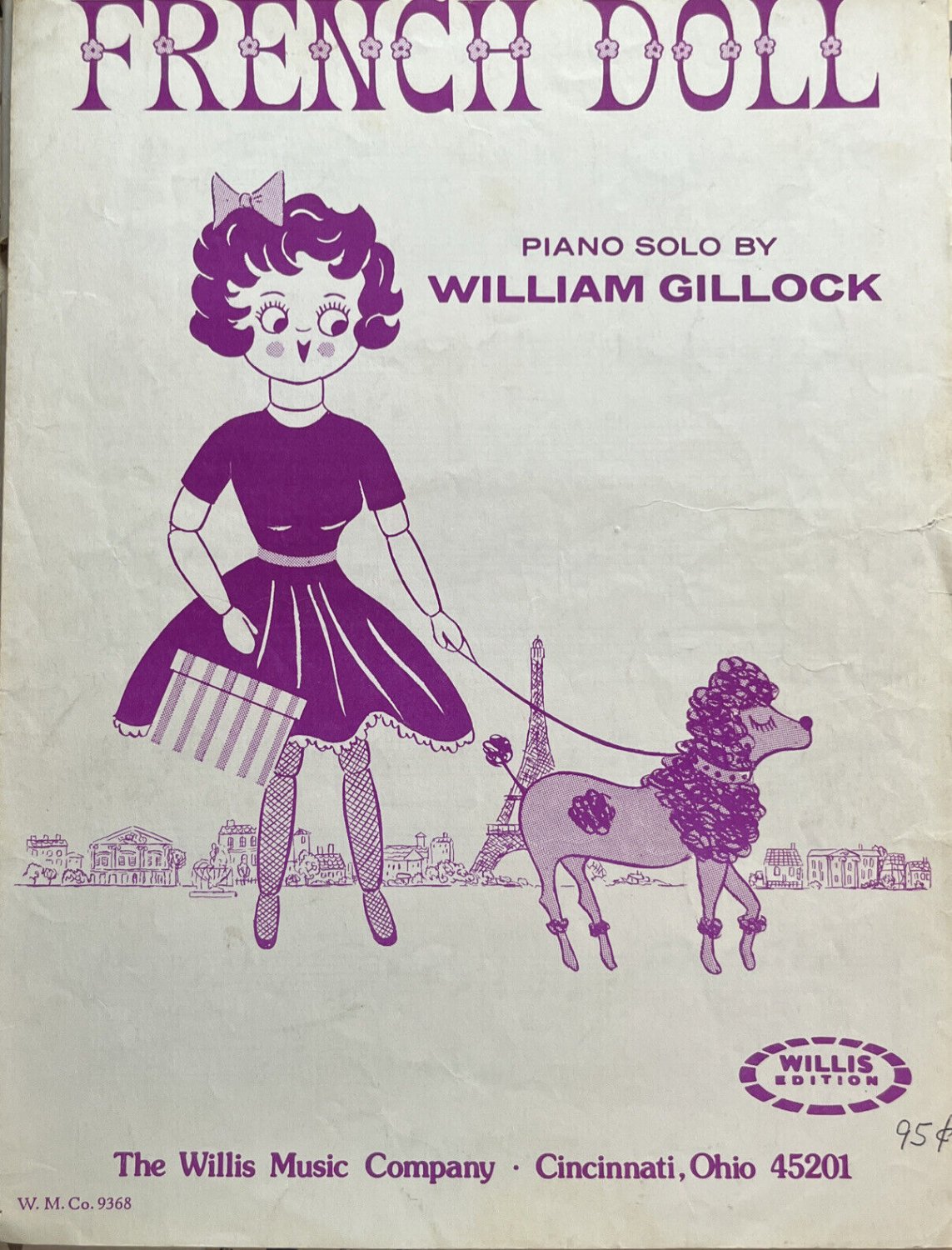 The French Doll Sheet Music Piano Solo By William Gillock 1964