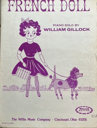 The French Doll Sheet Music Piano SOLO BY WILLIAM GILLOCK 1964