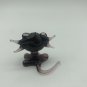 Handmade Blown Glass Art Animal Small Purple LION Figurine with Green Eyes