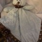First & Main Bear Blue & Brown Lovey Security Blanket Plush BABY