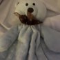 First & Main Bear Blue & Brown Lovey Security Blanket Plush BABY