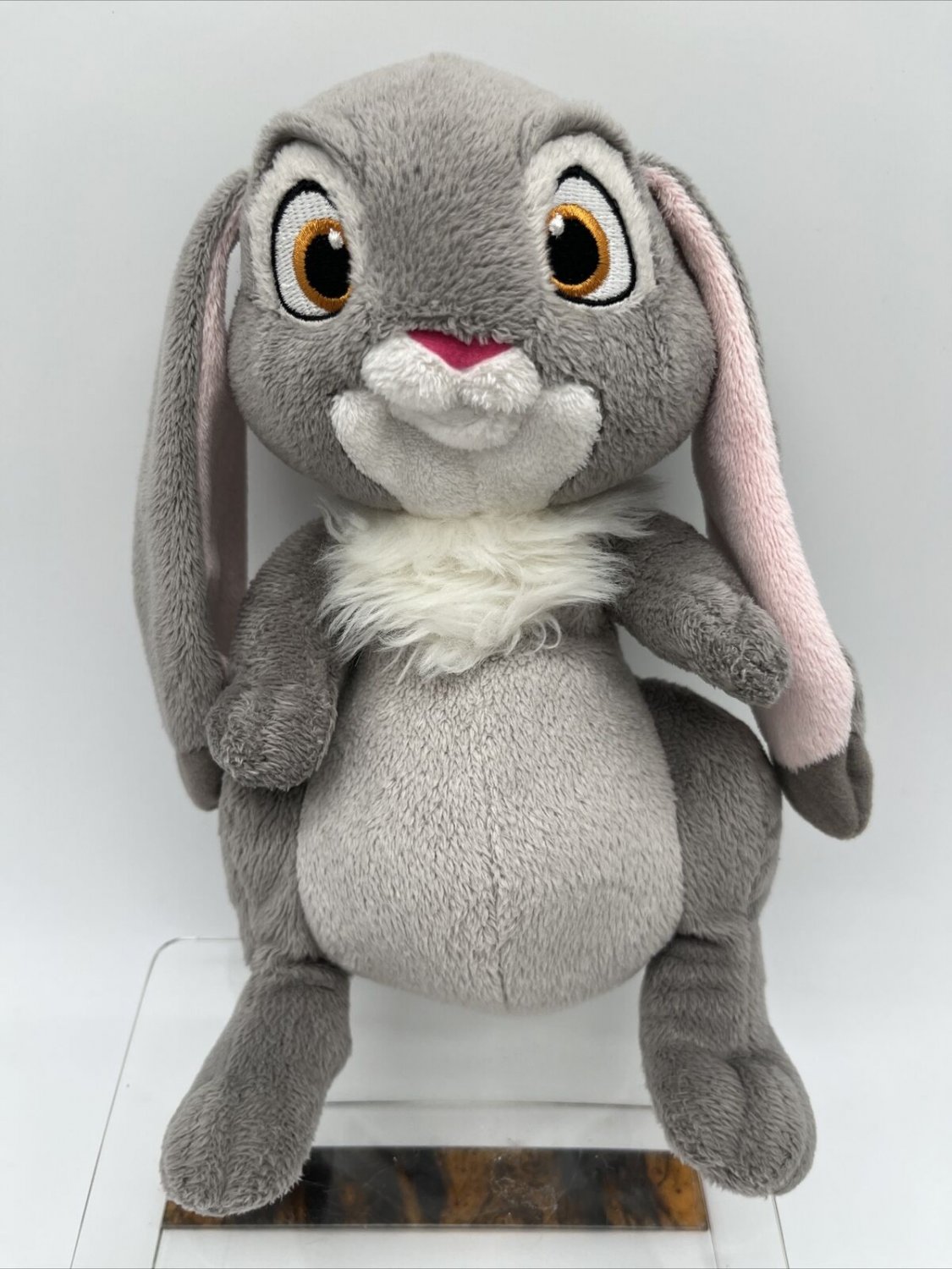 Disney Sofia Sophia The First Clover Bunny Rabbit Plush Stuffed Gray 8”