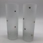 Handmade Polka Dot Hand Painted High Ball Tumbler Frosted Glasses Beautiful