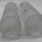Handmade Polka Dot Hand Painted High Ball Tumbler Frosted Glasses Beautiful