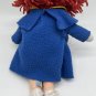 Eden Madeline Plush Doll 1990 Eden Yellow Felt Hat Blue Dress 14&acirc;��