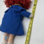 Eden Madeline Plush Doll 1990 Eden Yellow Felt Hat Blue Dress 14&acirc;��
